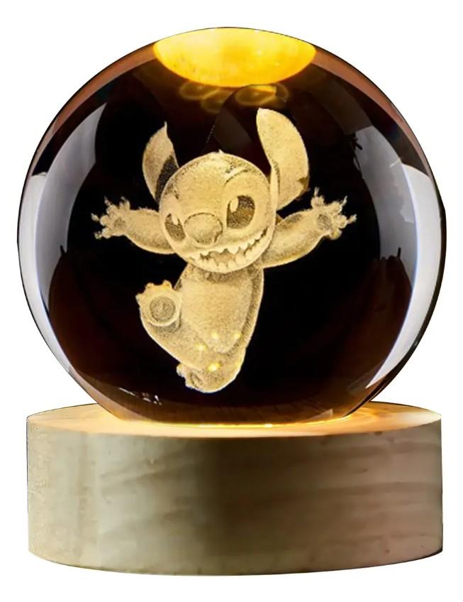 Esfera 8 cm 3D con luz
