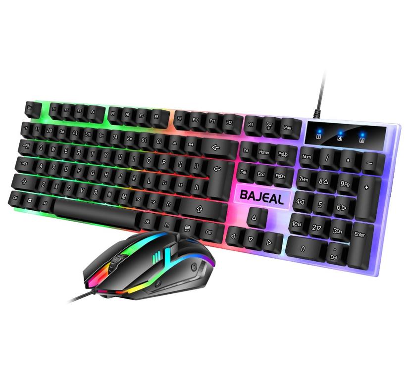 Teclado y Ratón Retroiluminado Bajeal T350 con Cable